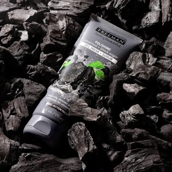ماسک اسکراب زغال و شکر سیاه فریمن ا Freeman Charcoal and Black Sugar Polish Mask Scrub