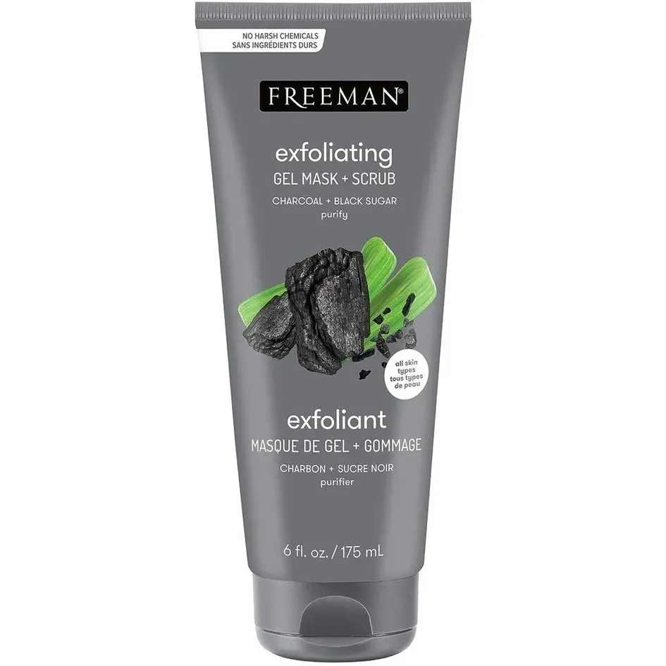ماسک اسکراب زغال و شکر سیاه فریمن ا Freeman Charcoal and Black Sugar Polish Mask Scrub