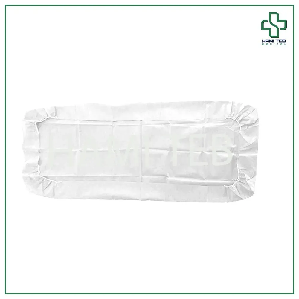 ملحفه یکبار مصرف دو سرکش سفید 220*80 گرماژ 25
