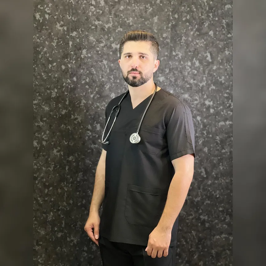 اسکراب و شلوار مردانه مشکی(نیاز)