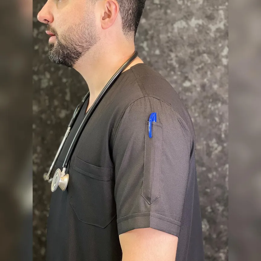 اسکراب و شلوار مردانه مشکی(نیاز)